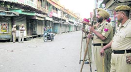 A curfew-like situation was witnessed at Malerkotla on Thursday.