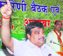 BJP president Nitin Gadkari in Faridabad on Friday.