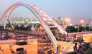 The Army has repaired the footbridge near Jawaharlal Nehru stadium