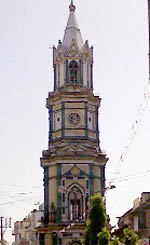 The clock tower in the main bazaar of Faridkot