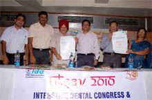 Members of IDA at the inaugural function in Bathinda on Sunday.