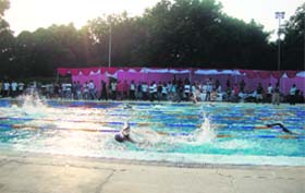The 46th Aquatic Swimming Meet of IITs under way at Roorkee