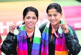 Tejaswini Sawant and Lajja Goswami