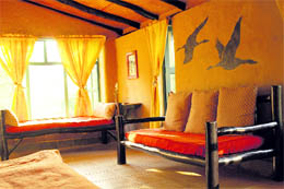 The interior of a guest house