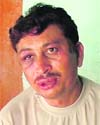 Kapoor Singh, physical training instructor, after he was beaten up by villagers in Fatehabad