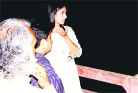 Hindi film actress Katrina Kaif at the VIP ghat in Haridwar on Wednesday night