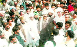 Gujjar leaders during a conference in Rajouri on Thursday