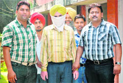 Mining guard Joginder Singh, who was caught
