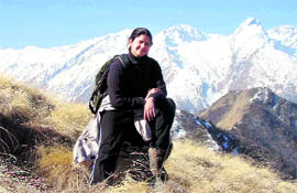Shazia Quasin at the Nanda Devi National Park