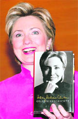 His wife Hillary, then a Democrat Senator from New York, made slightly less, around $9 million for her book Living History, which was also translated into other languages