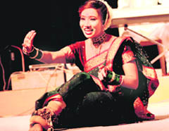 A Marathi artiste presents lavani and tamasha at Punjab Kala Bhawan in Chandigarh