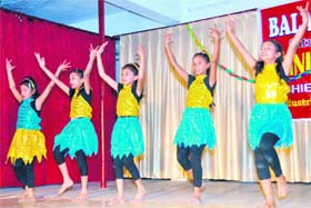 Students perform at the annual function of Bala Hissar Academy in Dehradun