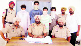 Murder accused in police custody.