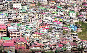 The hilltop in Sanjauli converted into a concrete jungle