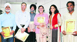 Awardees at Architecture College, Sector 12, Chandigarh.