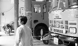 New vehicles inducted into the fire department at Mohali.