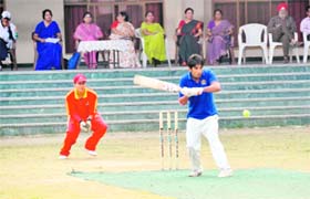 A match of the third Shri Rohitash Singh Memorial Inter-School Boys Super 8s Cricket Tournament in progress in Dehradun