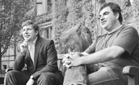 Andre Geim (left) and Konstantin Novoselov 