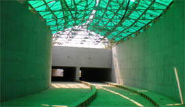 A view of a railway under-bridge that will connect Paras Ram Nagar and Partap Nagar to the main city, on the eve of its inauguration in Bathinda on Tuesday.