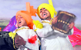 Students perform Malwai giddha on the last day of a youth festival in Ludhiana on Tuesday.