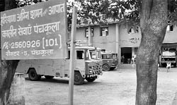 The Sector-5 fire station, the only one in Panckula district