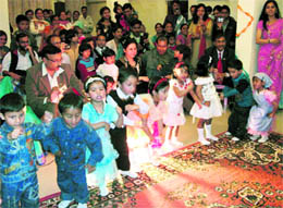 Students of Jack and Jill School celebrate annual day in Mussoorie on Wednesday 