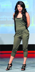 Actor Priyanka Chopra at the launch of a new smartphone in Mumbai. 