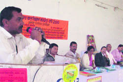 A session of a children science congress in progress in Champawat district. 