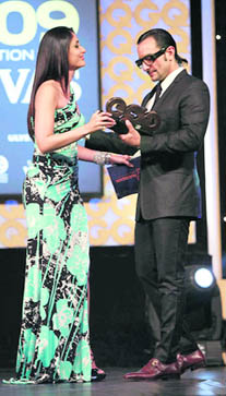 Saif Ali Khan was one of the recipients of the GQ Men of the Year 2009