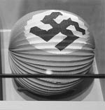 An exhibit with the Nazi swastika at the German Historical Museum in Berlin.