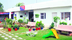 A view of the Model Police Station at Dehlon