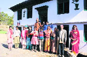 A village community involved in eco-tourism in Garhwal.