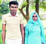 The couple, Prem Kumar and Sanju Bala.