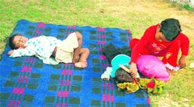The three abandoned girls at the railway police station in Jammu