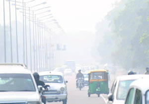 With the night temperature dropping fast, hazy conditions give indications of a severe winter ahead. This view was captured by Tribune lensman Manoj Mahajan in Chandigarh on Wednesday afternoon.
