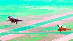Indian Air Forces Gwalior base on Wednesday became the first in the country to have parallel runways, which would facilitate more flights during crisis