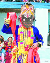 Ramman dance being performed in Chamoli district.