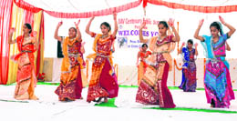 Students of DAV Centenary Public School, Pehowa, present a cultural programme