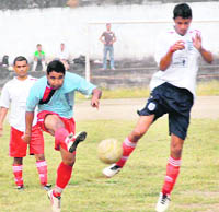 A player in action at the DFA Challenger Cup in Dehradun