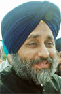 Deputy Chief Minister Sukhbir Badal