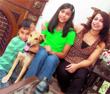 Akshay, Champ, Aashita with Punita Singh