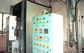 A view of the unused incinerator at the General Hospital, Sector 6, Panchkula.