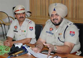SP (D) Jatinder Singh Benipal addressing media in Bathinda