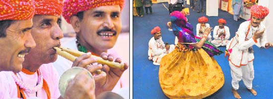 Colours of desert: Folk artistes perform during the Mini Rajasthan Festival in Ludhiana