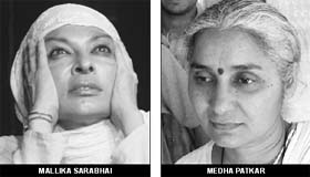 Mallika Sarabhai, Medha Patkar