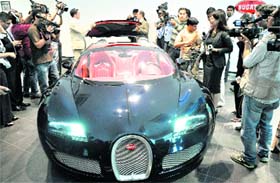 The Bugatti Veyron 16.4 Grand Sport is assembled by hand at the company's hand headquarters Molsheim in France. Bugatti aims to sell 60-80 units of the car across the globe this year