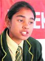 A student speaks at a debate in Dehradun on Friday. A Tribune photograph