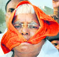 RJD chief Lalu at a poll rally