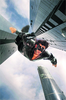 Hrithik Roshan used the parkour techniques in Krrish