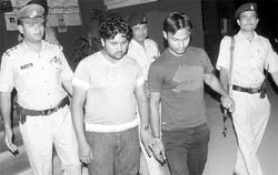 The accused in police custody